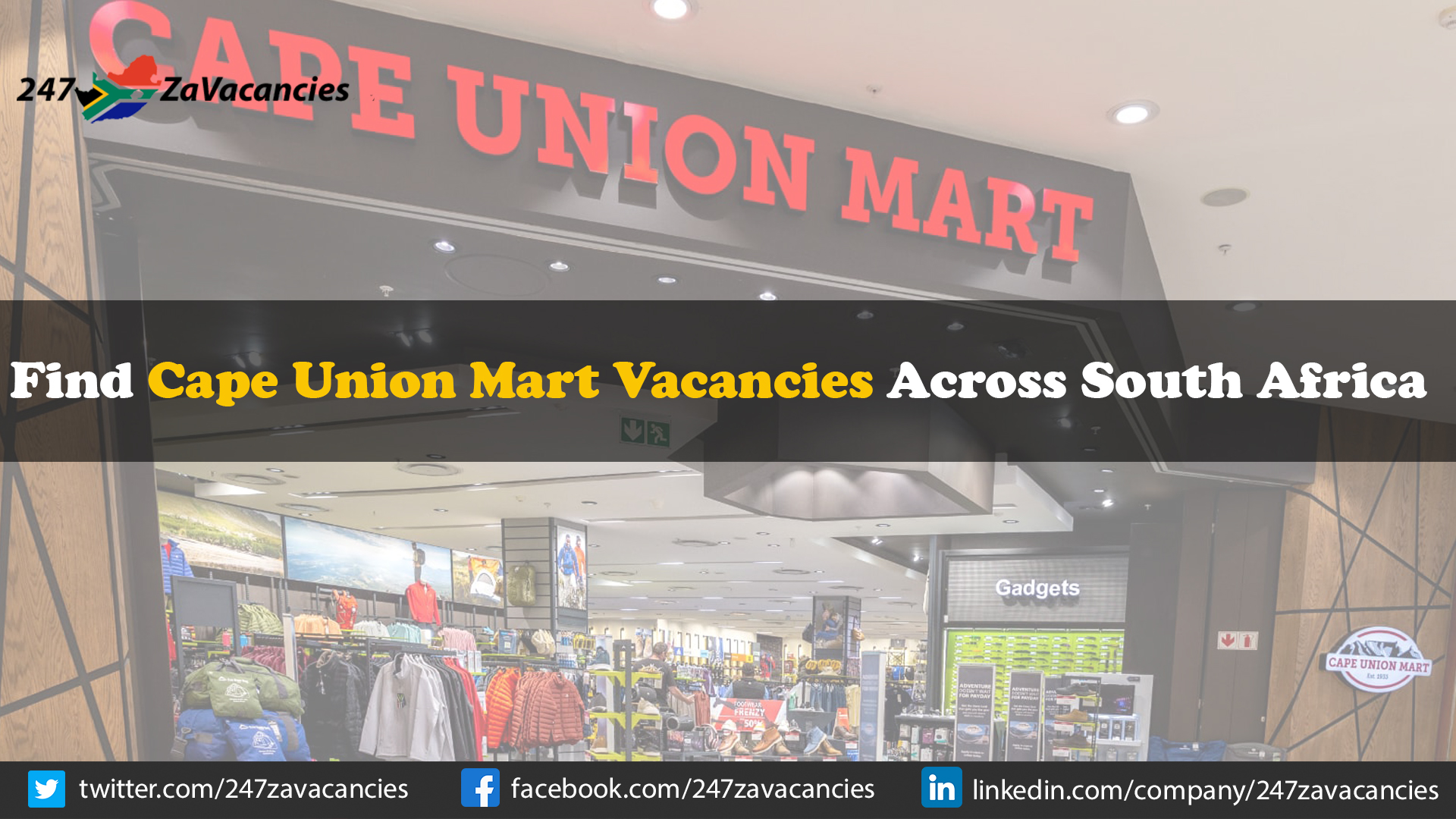 Cape Union Mart Vacancies